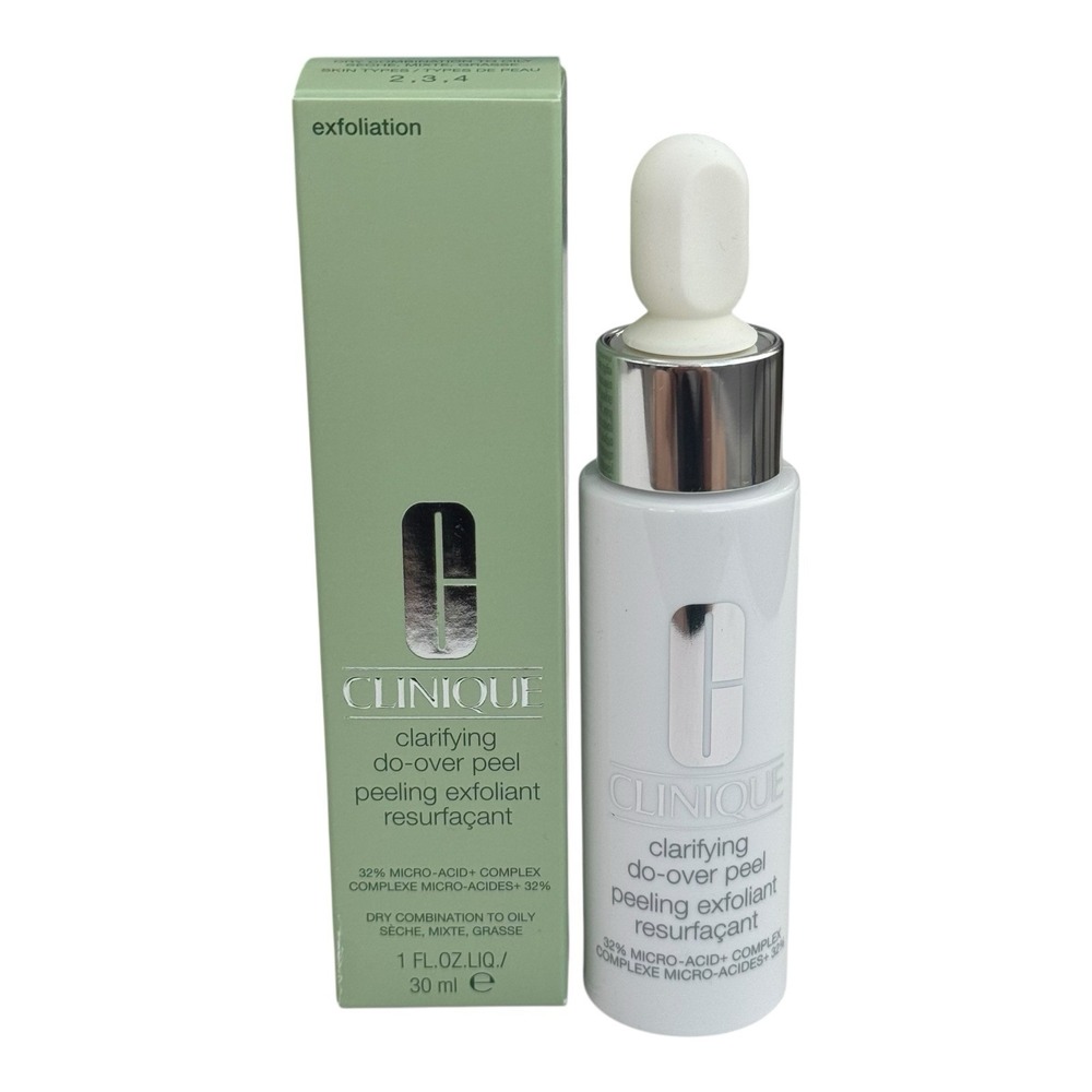 Clinique Clarifying Do-Over Peel Exfoliant Dry Combination To Oily Skin 1oz NIB